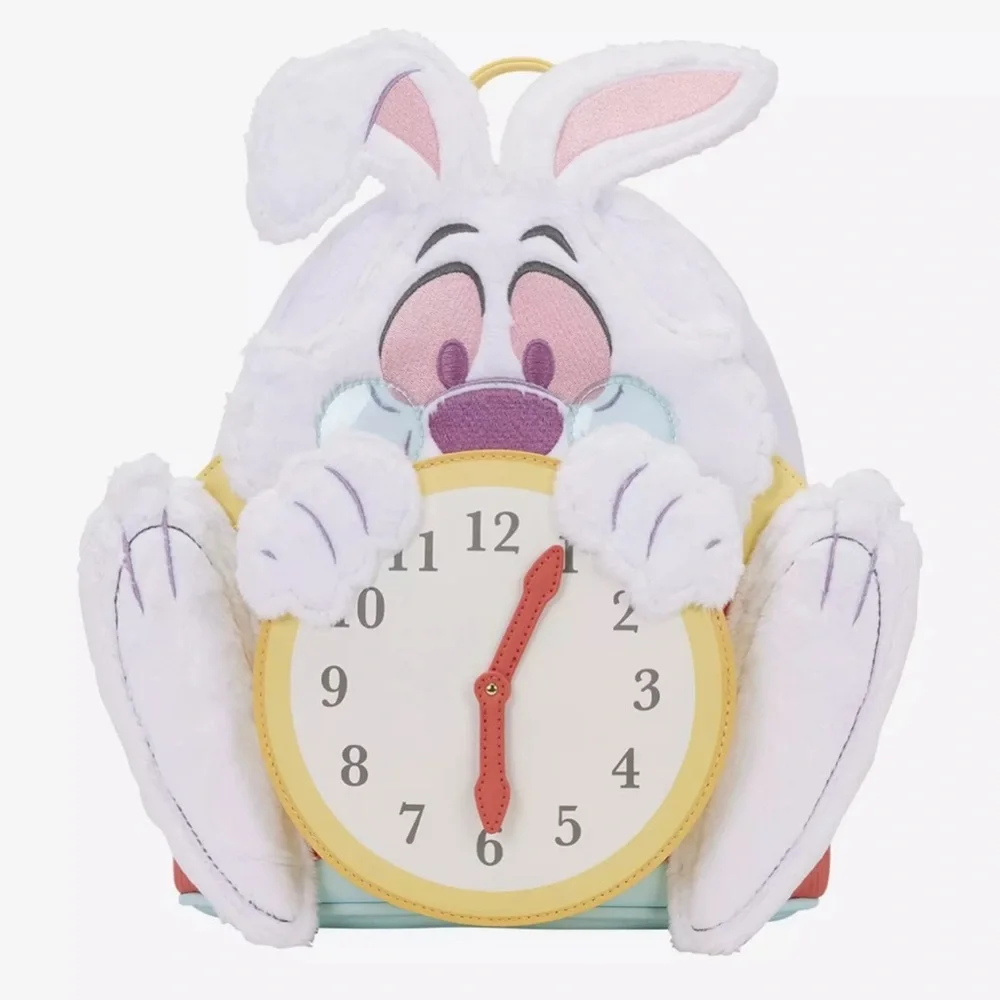 Loungefly Disney Alice in Wonderland White Rabbit Figural Mini Backpack